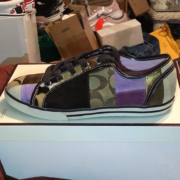 COACH DAWNELL PATCHWORK 💯 AUTHENTIC SNEAKERS - Picture 9 of 14